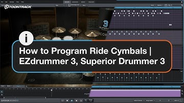 How to Program Ride Cymbals | EZdrummer 3, Superior Drummer 3