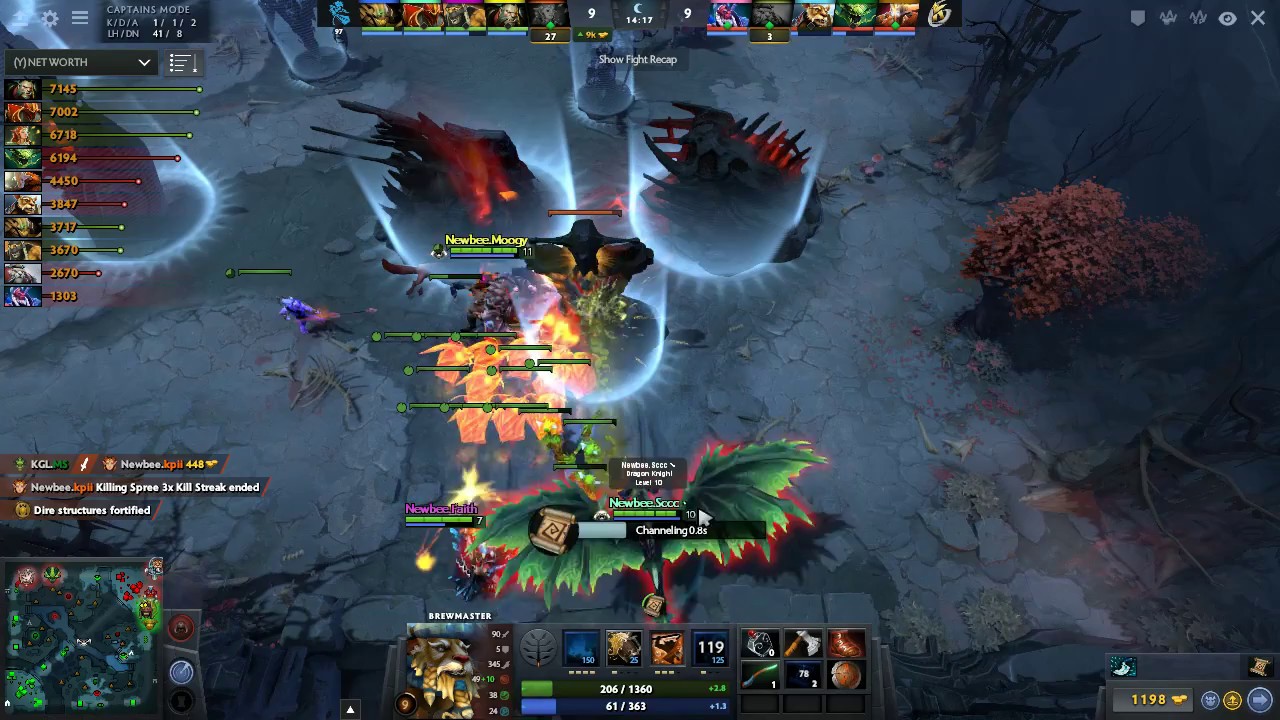 Newbee VS Keen Gaming.Luminous Dota 2 H-Cup Game 1+2 Highlights