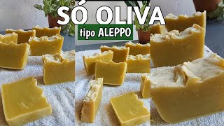 SABONETE 100%AZEITE de OLIVAalgo mais Tipo ALEPPO Receita Simples e FÁCIL