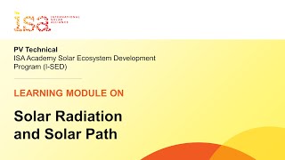 Module 14 – Solar Radiation and Solar Path | I-SED Training and Learning