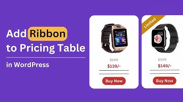 How to Add a Pricing Table with Ribbon in WordPress