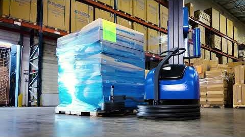 See The Battery Powered Robot Pallet Wrapper In Action!