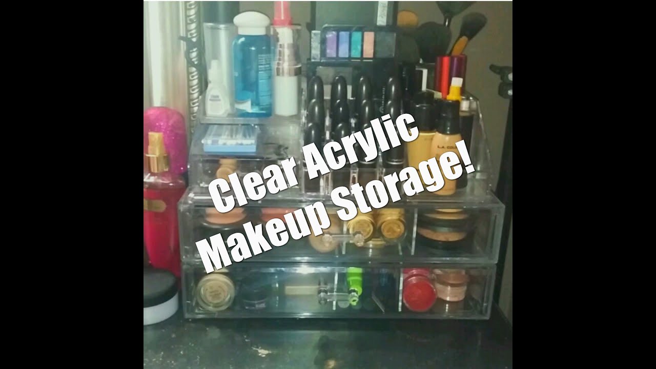 Clear acrylic makeup storage review!