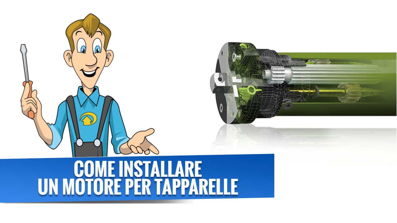 Come installare un motore per tapparelle youtube Installazione tapparelle elettriche