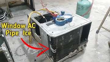 Window air conditioner pipe on ice solve fault || Fully4world