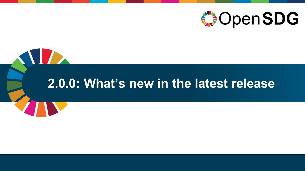 Open SDG: release 2.0.0