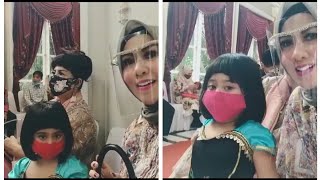 Keren!! Vania Hadiri Acara Tedhak Sintennya Baby Monica Angels