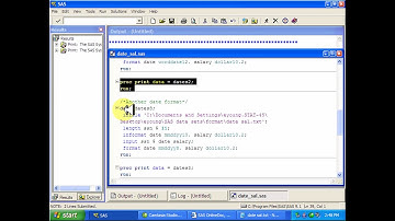 SAS- Format: Dates, Numbers