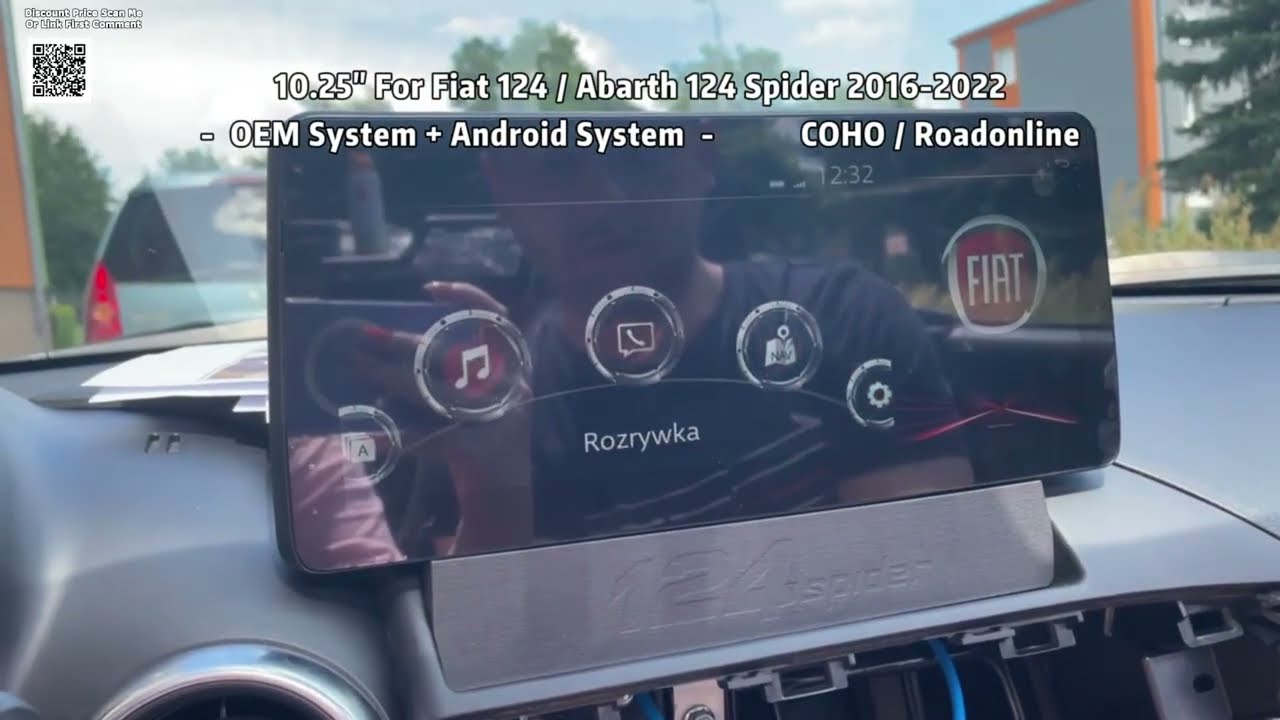 Fiat 124 Spider Head Unit CarPlay/Android Auto Upgrade 