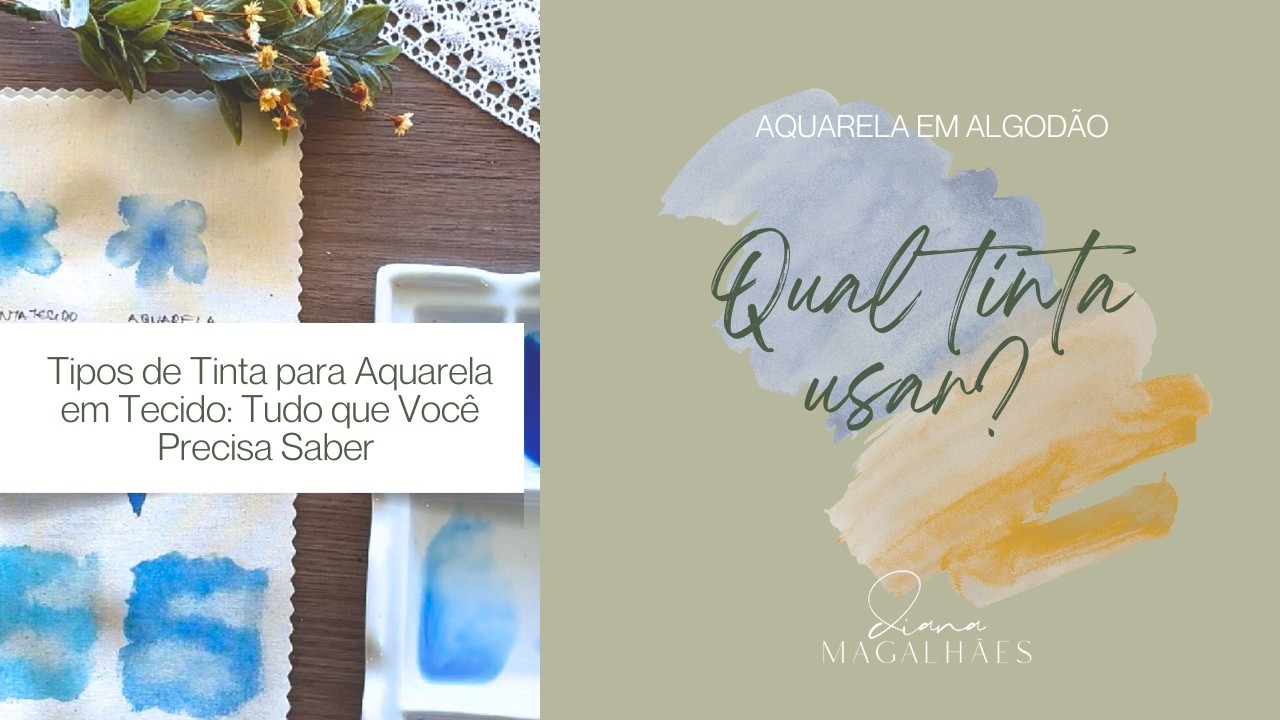 Tipos de Tinta para Aquarela em Tecido: Tudo que Você Precisa Saber