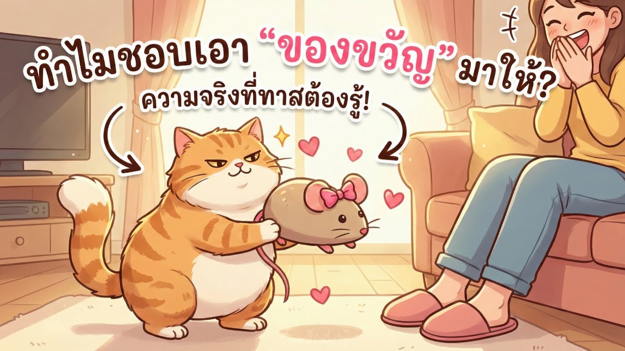 ทำไมแมวชอบเอาเหยื่อมาฝาก? เปิดความจริงของสัญชาตญาณเหมียวที่ทาสหลายคนพึ่งรู้ | เรื่องนี้(พึ่ง)รู้