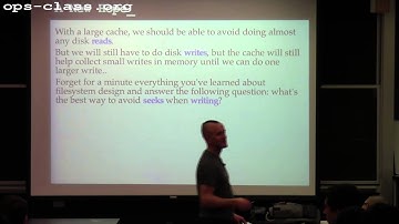 14 Apr 2014: Log-Structured Filesystems