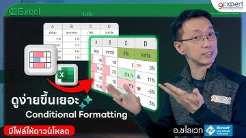 ใช้ Conditional Formatting 📊 ใน Excel เทคนิค ทำให้ข้อมูลโดดเด่น มืออาชีพ!