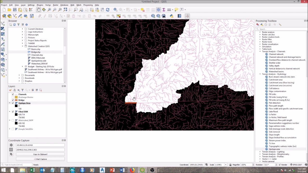 1 Delineating Watershed in QGIS YouTube