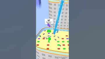 Bridge Race Gameplay 💚💚 ( Android, iOS ) 💥💥 Part 7 Mobilegames #shorts