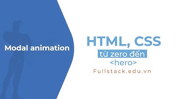 Animation CSS cho form đăng ký đăng nhập | Modal animation