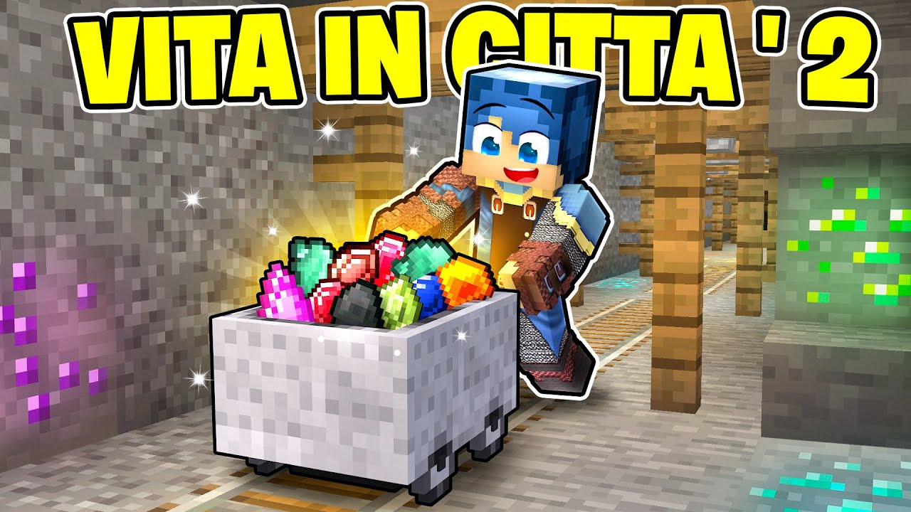 SUPER BOTTINO DI PIETRE PREZIOSE IN MINIERA! - VITA IN CITTÀ 2 MINECRAFT Ep.44