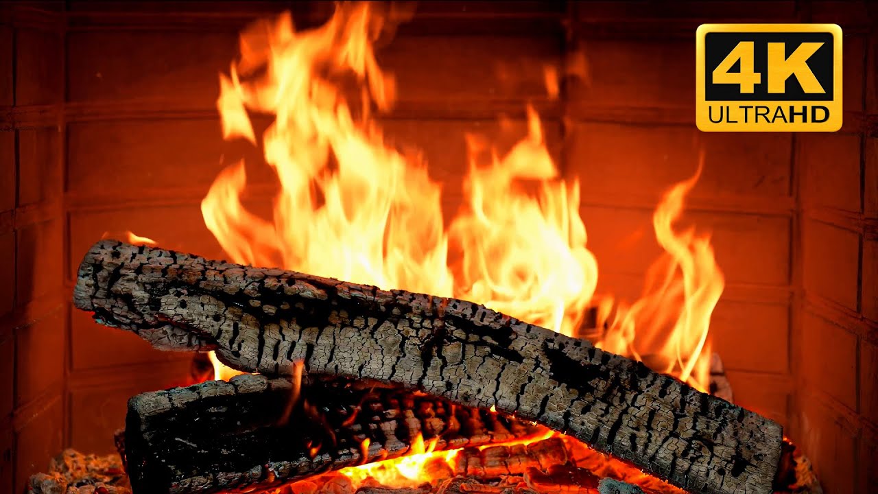🔥 Cozy Fireplace 4K | Christmas Fireplace with Crackling Fire Sounds
