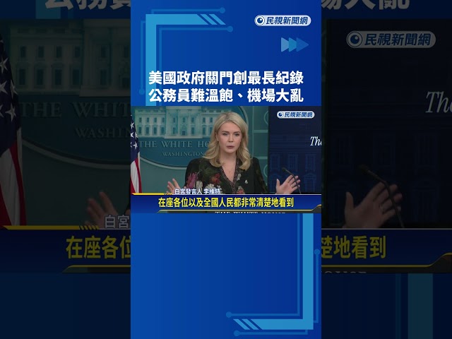 美國政府關門創最長紀錄 停擺36天影響加劇－民視新聞