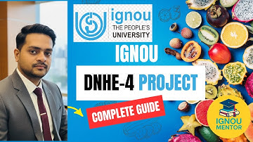 "IGNOU DNHE-4 Project Work Complete Guide | Topic, Format, Sample & Tips (2025 Updated)