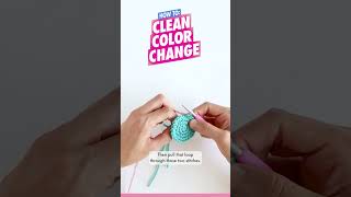 How to Crochet : Clean Color Change  Beginner Amigurumi Tutorial