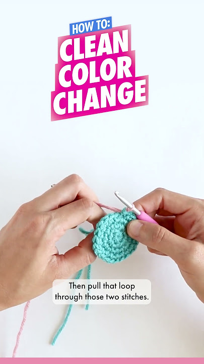 How to Crochet 🧶: Clean Color Change - Beginner Amigurumi Tutorial