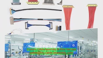 Maßgeschneiderte Kabelbaugruppe LVDS-Kabel 6-43-W1101-012-L Corning Systems LLC Glandbaugruppe FR-LS