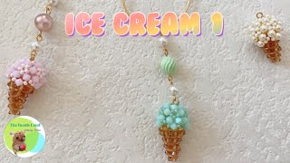 ビーズで作るアイスクリーム★DiY★How to★Beads★ice cream