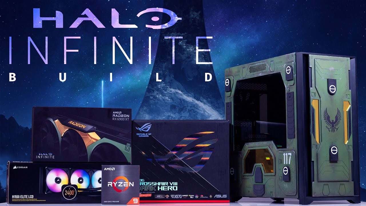 Custom Halo Infinite PC Build Giveaways + Live PC Build (5950x / Halo