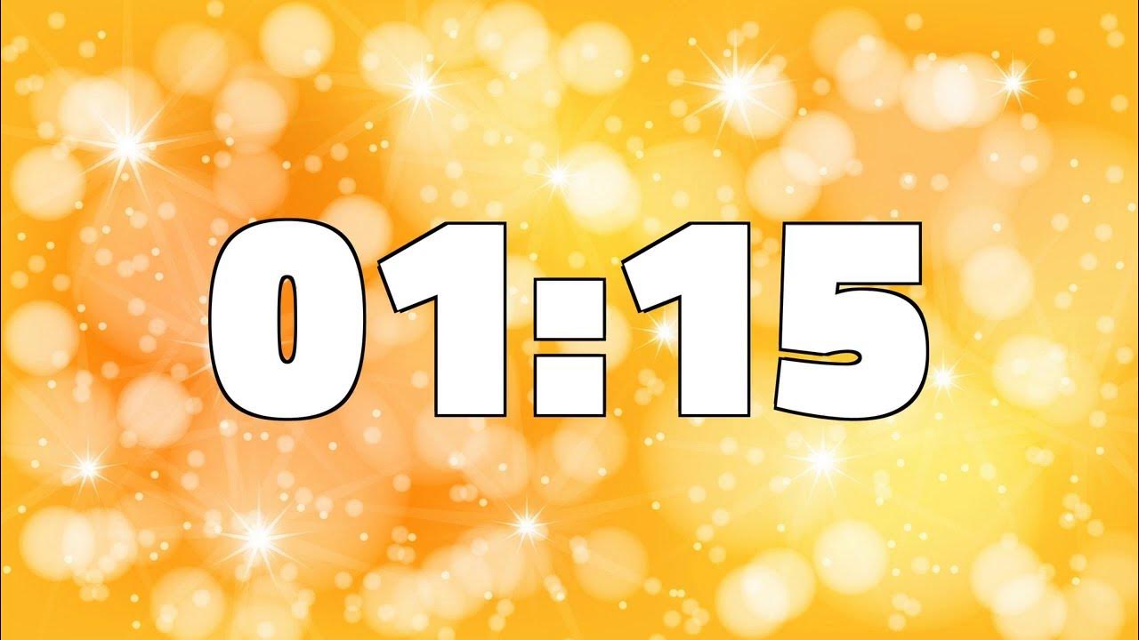 1 MINUTES AND 15 SECONDS TIMER [75 seconds Yellow Shiny] YouTube