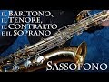 SASSOFONO: il Baritono, il Tenore, il Contralto e il Soprano