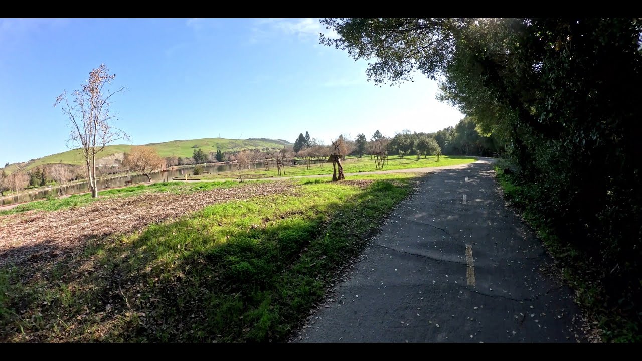 Coyote Creek Trail Southbound Leg 1 | Santa Clara County | Cycling POV 4K
