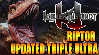 Killer Instinct Season 2: UPDATED Riptor 140 hit Triple Musical Ultra Combo (PERSONAL BEST)