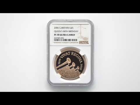 2006 英国（イギリス） エリザベス2世 誕生80周年記念 5ポンド金貨