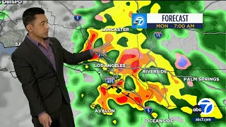 When and where will the rain fall this weekend in SoCal?