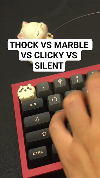 Switch Sound Compared #mechanicalkeyboard #keyboardasmr #customkeyboard