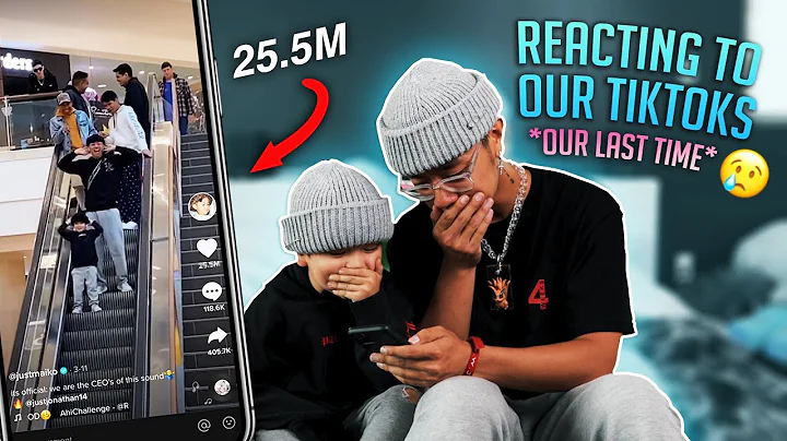 Reacting To Our Tiktoks For The LAST TIME! **IM LO...