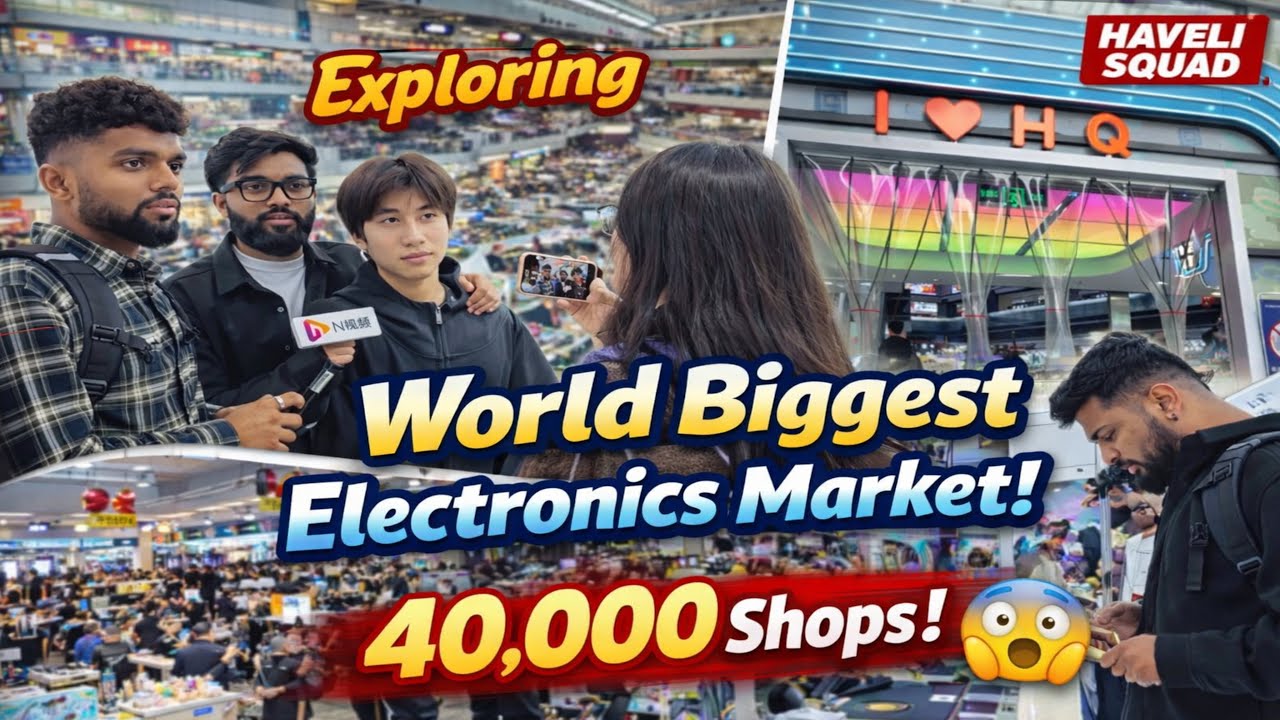 World’s Biggest Electronics Market in China 😲 | 40,000 Shops | Haveli Squad