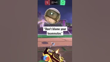 “Don’t blame your teammates” the teammate 🤦‍♂️ #shorts #rocketleague