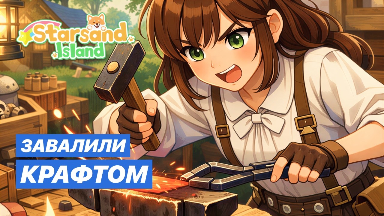 НИ МИНУТЫ ПОКОЯ: Крафчу, строю и готовлю | Starsand Island - Прохождение #8