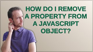 How do I remove a property from a JavaScript object?