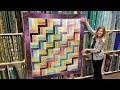 FREE Pattern! Donna's Modern Rail Fence From a Jelly Roll Quilt :)