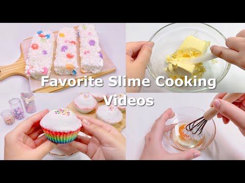 【ASMR】🍴クッキングスライムまとめ🍽️【音フェチ】Favorite Slime Cooking Videos 좋아하는 슬라임 요리 동영상