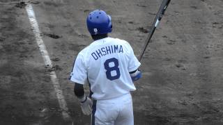 2011年06月12日ファーム中日 - ソフトバンク11回戦大島選手のヒット
