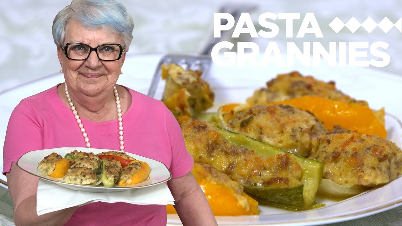 Enjoy Pina's stuffed vegetables from Liguria! Pasta Grannies YouTube