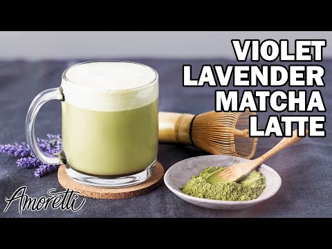 How to Make a Tasty Violet Lavender Matcha Latte | Matcha Tea Latte Recipe