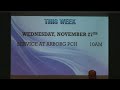 November 24, 2024 Service - Marvin Hamm