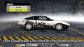 Need For Speed Prostreet: Hidden Special Vinyl Menu (Download In Description)