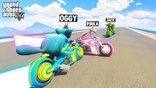 OGGY AND JACK TRIED  FUNNY DEADLINE TRON CHALLENGE (GTA 5 Funny Moments) screenshot 1