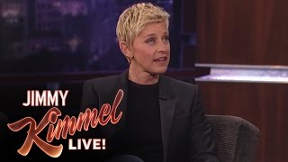 Ellen DeGeneres on Jimmy Kimmel Live PART 1